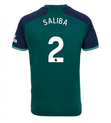 Arsenal William Saliba #2 Replika Tredjetrøje 2023-24 Kortærmet